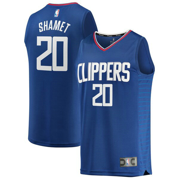 Maillot Los Angeles Clippers Homme Landry Shamet 20 Icon Edition Bleu